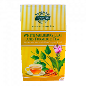 white mulbery leaf and turmeric tea